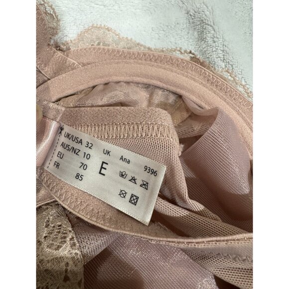 Panache Bra 32E Ana Side Support Plunge Lace Vintage - Picture 4 of 4